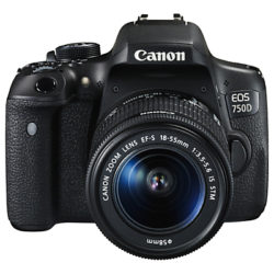 Canon EOS 750D Digital SLR with 18-55mm IS STM Lens, HD 1080p, 24.2MP, Wi-Fi, NFC, 3.0 Vari Angle LCD Screen with Additional Battery Kit